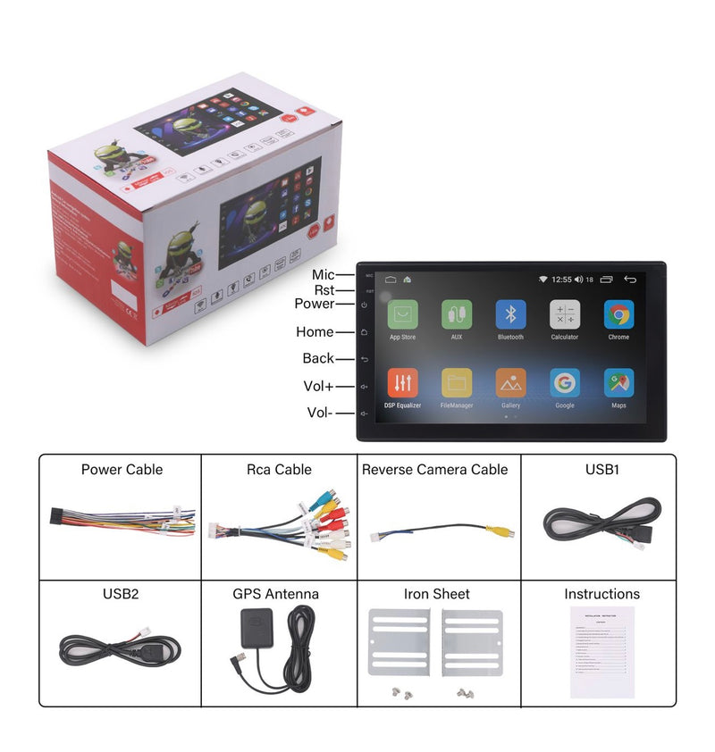 Toyota 7" HD Wireless Car Play GPS Touchscreen - Free reverse camera ()