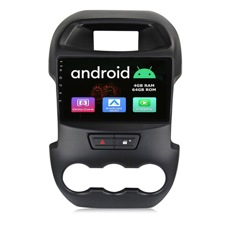 HIGH SPEC FORD RANGER T6 2011 TO 2015 ANDROID NAVIGATION RADIO WITH CARPLAY